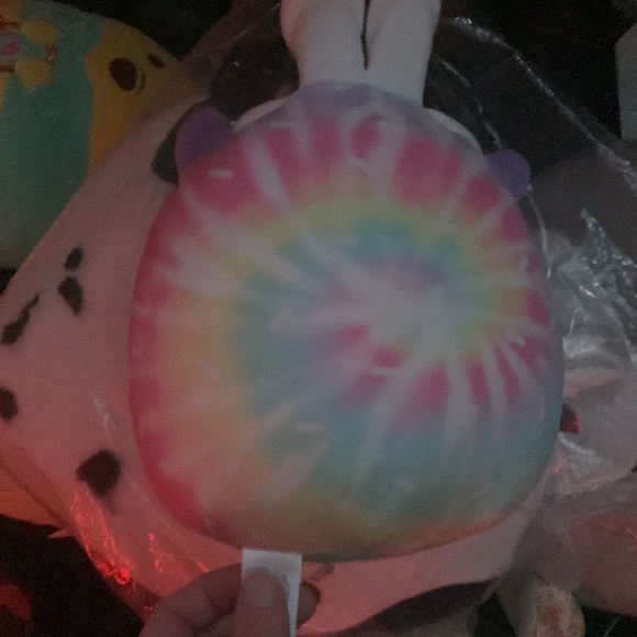 Tie dye Babette the hedgehog with bunny ears Easter 2023 squishmallow NWT - Picture 2 of 3